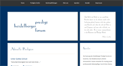 Desktop Screenshot of predigtforum.de