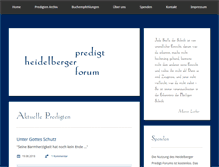 Tablet Screenshot of predigtforum.de